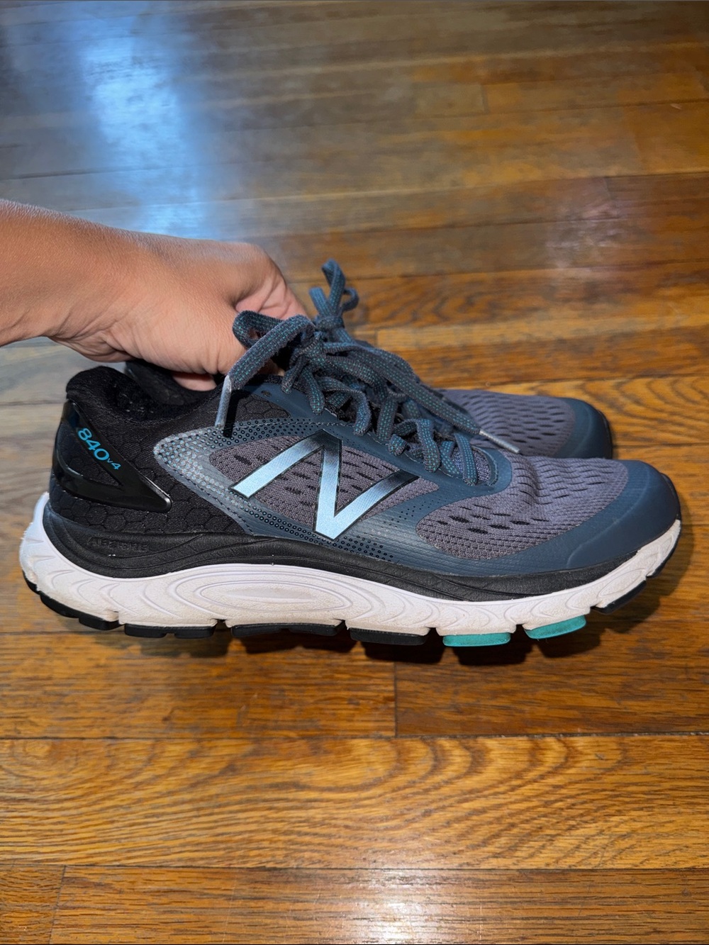 New Balance Dark Blue & Teal Athletic Sneakers - Picture 5 of 7